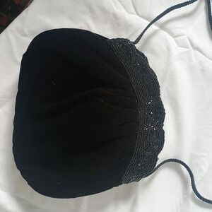 Vintage Magid Black Beaded Evening Bag Black Beading